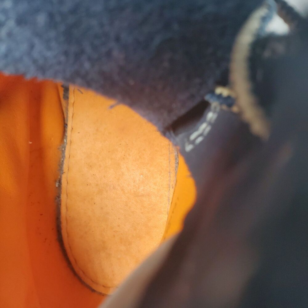 Timberland Men’s Premium 6-Inch Waterproof Boots 8.5M Navy Nubuck White Collar - Picture 15 of 16